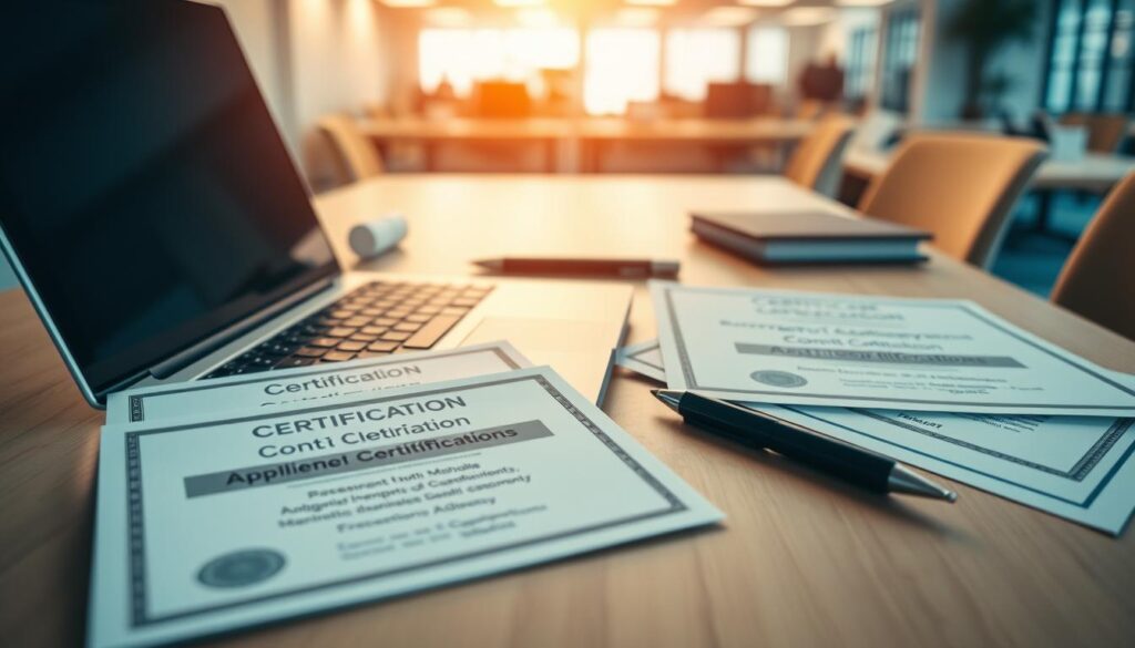 certificações e cursos adicionais