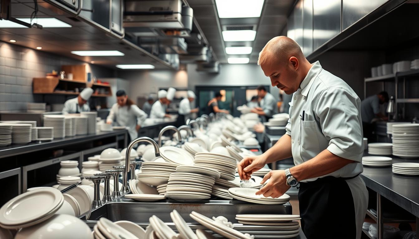 mercado de trabalho lavador de louça