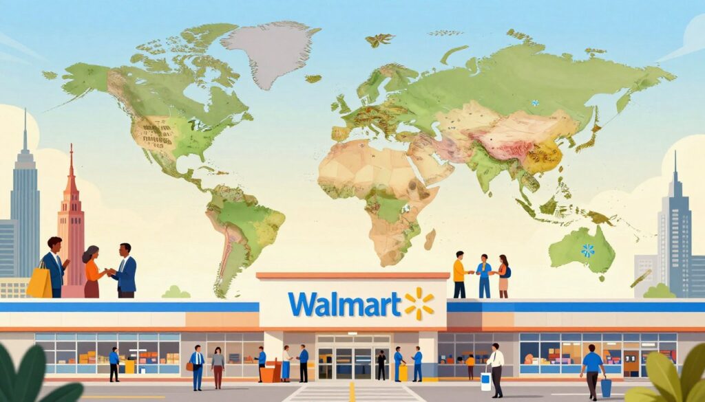 presença global do Walmart