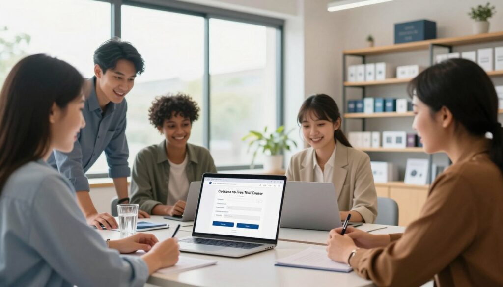 Cadastro no Free Trial Center