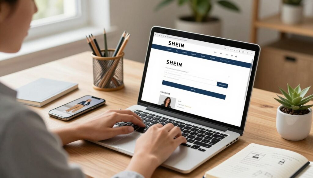 configurar conta SHEIN