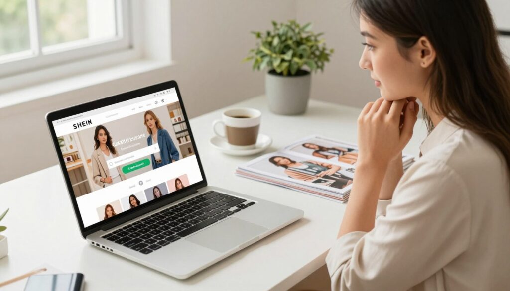criar conta SHEIN
