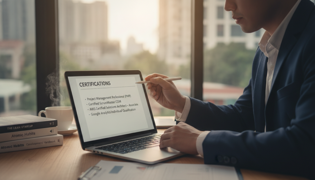 Como colocar cursos no currículo